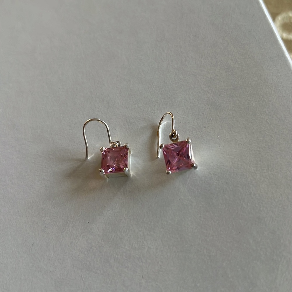 Pink stones ring and earrings set - Picture 7 of 7